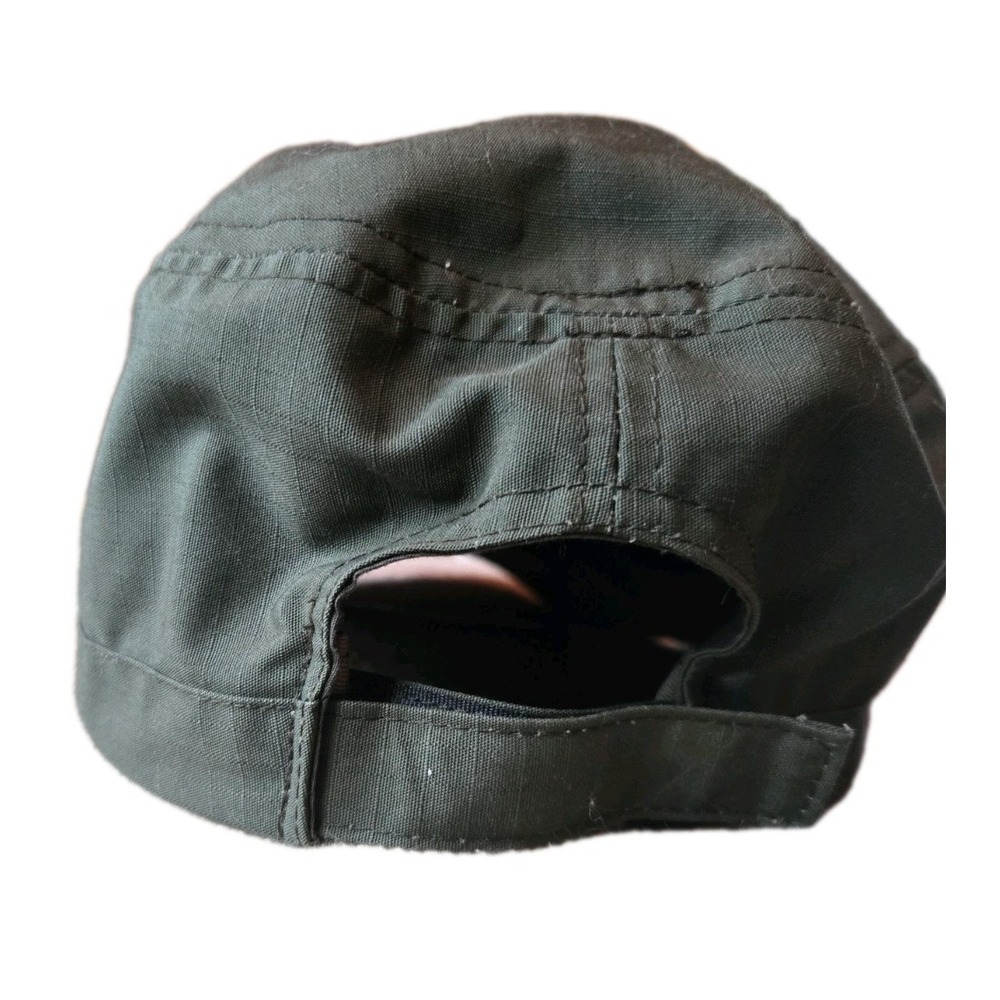 Blauer Men's Tactical Patrol Cap Olive Green Ripstop Hat Tonal Flag Logo - Picture 6 of 6